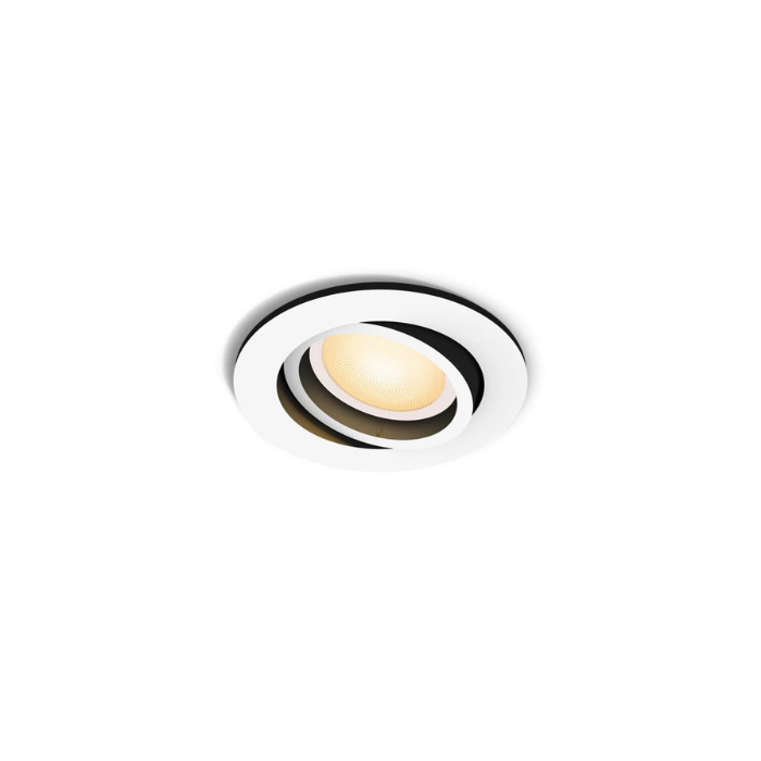 Philips Hue Milliskin Adjustable Downlight | Warm to Cool Bluetooth |Smart 400lm 40D